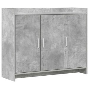 vidaXL Buffet Cinzento Cimento 98,5 x 33 x 80 cm Derivados de Madeira