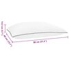 vidaXL Travesseiro Shread Branco 80 x 40 x 14,5 cm Espuma de Mem&oacute;ria
