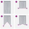 vidaXL Cortinas de fios 2 pcs 140x250 cm cinzento-claro