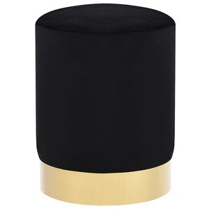 vidaXL Banco 28 x 36 cm veludo preto e dourado