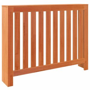 vidaXL Cobertura de radiador 108,5x19x84 cm pinho maci&ccedil;o castanho cera