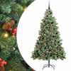 vidaXL &Aacute;rvore de Natal Artificial 300 LED Branco quente PVC e Metal