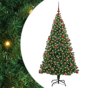 vidaXL &Aacute;rvore de Natal Artificial Verde 180 cm PVC, A&ccedil;o e Pl&aacute;stico