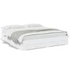 vidaXL Estrutura de cama c/ gavetas 180x200cm derivados madeira branco