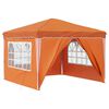 vidaXL Tenda de Festa Pop-up 288 x 288 x 245 cm Laranja Tecido Oxford