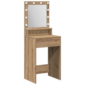 vidaXL Mesa de vestir Carvalho Artesanal 50 x 41 x 135 cm