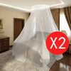 vidaXL Mosquiteiro 2 pcs redondo 56x325x230 cm