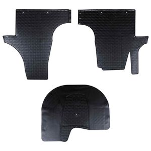 vidaXL Tapete de carro 3 pcs Preto VW T5 , T6 , para MULTAN Borracha