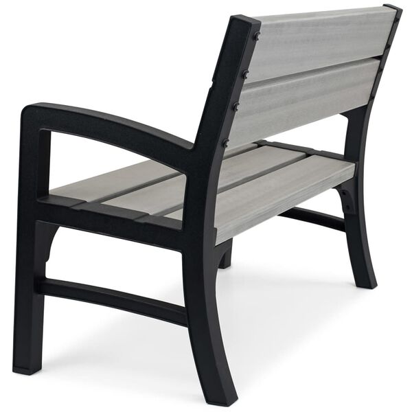 Keter Banco de jardim de 2 lugares Montero cinzento 233309