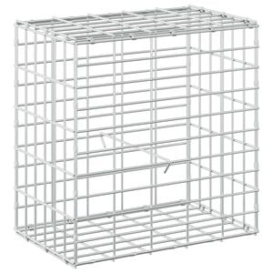 vidaXL Gabione com Fio de 5 mm e Malha de 5x10 cm 50x30x50 cm