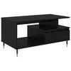 vidaXL Mesa de centro Carvalho Preto 90 x 49 x 45 cm