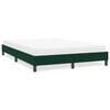 vidaXL Estrutura de cama sem colch&atilde;o 160x220 cm veludo verde-escuro