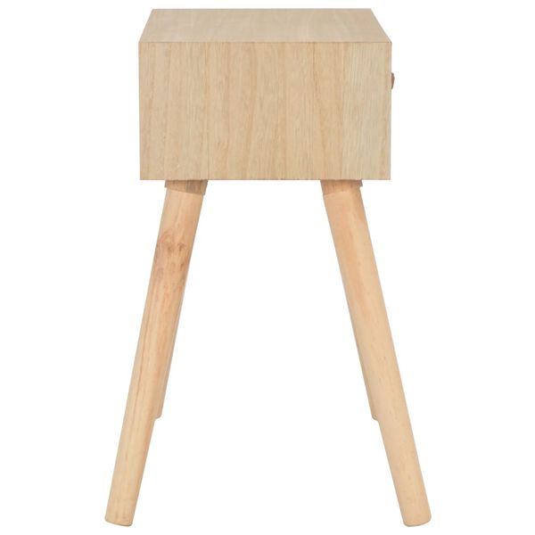 vidaXL Mesa de cabeceira com gaveta 44x30x58 cm madeira maci&ccedil;a