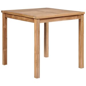 vidaXL Mesa de jardim 80x80x77 cm madeira teca maci&ccedil;a