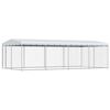 vidaXL Canil de exterior com telhado 7,6x3,8x2,3 m