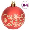 vidaXL 70 pcs conjunto de enfeites de Natal dourado e vermelho