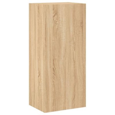 vidaXL 4 pcs móveis de parede p/ TV derivados madeira carvalho sonoma