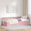 vidaXL Estrutura de Cama de Canto Rosa 80 cm x 200 cm Veludo
