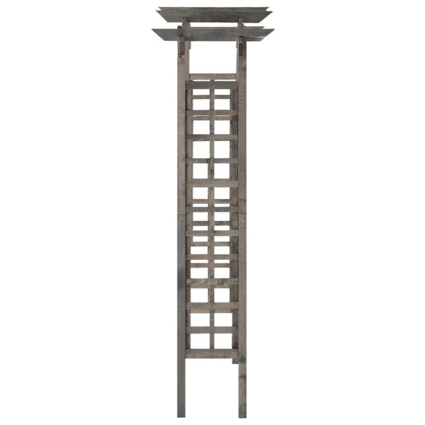 vidaXL Arco em treli&ccedil;a 150x50x210 cm pinho impregnado cinzento