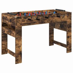 vidaXL Mesa de Pebolim Carvalho Fumado 125 x 60,5 x 80 cm