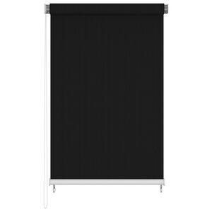 vidaXL Estore de rolo para exterior 140x230 cm preto