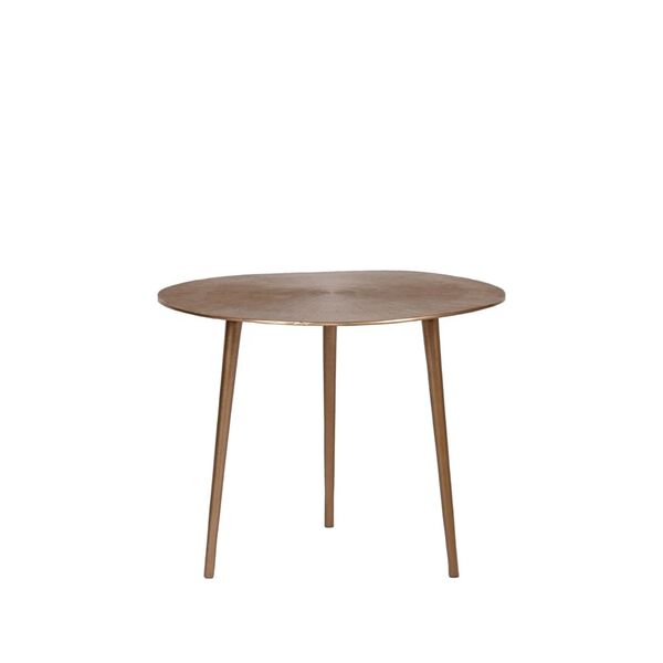 LABEL51 Mesa de centro Nobby 50x50x40 cm dourado antigo