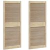 vidaXL Porta de Arm&aacute;rio com porta 2 pcs Natural 140,5 x 2,1 x 59,5 cm