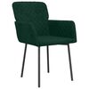 vidaXL Cadeiras de jantar 2 pcs veludo verde-escuro