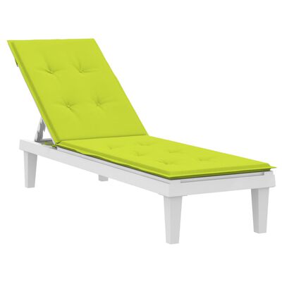 vidaXL Almofadão cadeira de terraço (75+105)x50x3cm verde brilhante