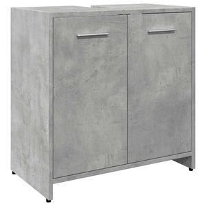vidaXL M&oacute;vel p/ lavat&oacute;rio 60x33x60cm derivados madeira concreto cinza