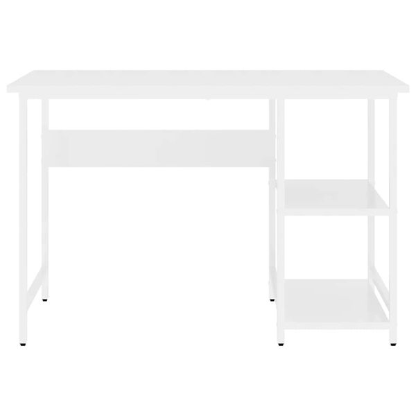 vidaXL Secret&aacute;ria de computador 105x50x72 cm MDF e metal branco