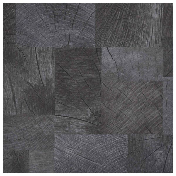 vidaXL Pranchas de Piso 55 pcs Cinzento 5,11 m&sup2; PVC