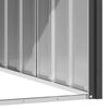 vidaXL Casota para c&atilde;es 116,5x103x81,5 cm a&ccedil;o galvanizado antracite