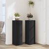 vidaXL Suportes p/ plantas 2 pcs 25x25x80 cm derivados madeira preto
