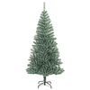 vidaXL &Aacute;rvore de Natal artificial c/ flocos de neve 210 cm verde