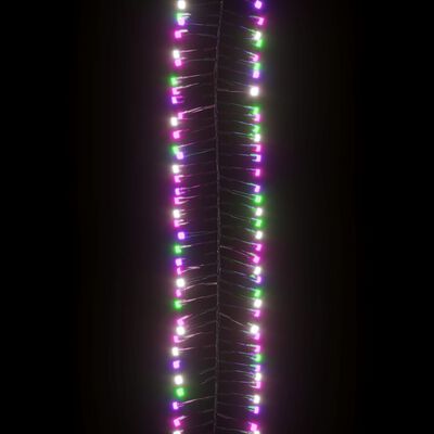 vidaXL Cordão luzes agrupadas 1000 luzes LED 11 m PVC pastel multicor