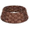 vidaXL Collar para &Aacute;rvore de Natal Redondo Lavagem Marrom