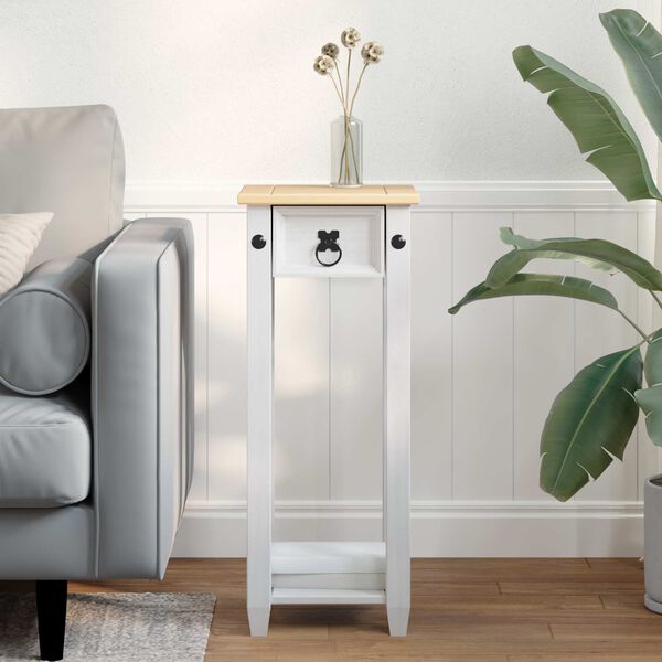 vidaXL Suporte para Plantas Branco 30 x 30 x 73 cm