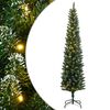 vidaXL &Aacute;rvore de Natal artificial fina com 300 luzes LED 240 cm