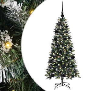 vidaXL &Aacute;rvore de Natal Artificial Verde 120 cm PVC, Pl&aacute;stico e A&ccedil;o
