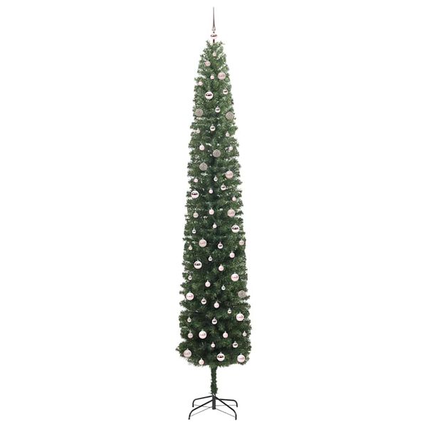 vidaXL &Aacute;rvore de Natal Artificial Verde 300 cm PVC e A&ccedil;o e Pl&aacute;stico