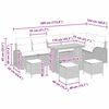 vidaXL Conjunto de Sof&aacute; de Jardim 10 pcs Bege e Cinza Claro