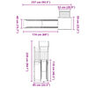 vidaXL Conjunto de brincar para exterior madeira de douglas maci&ccedil;a