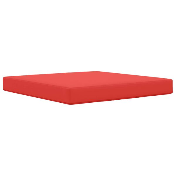 vidaXL Almofada para Sof&aacute; Externo Vermelho 80 x 80 x 8 cm Poli&eacute;ster