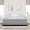 vidaXL Cama Box Cinzento-claro 180 x 200 cm tecido