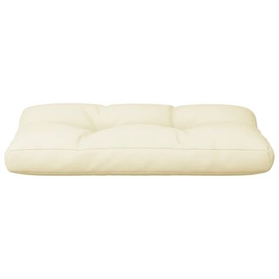vidaXL Almofadão para sofá de paletes 70x40x12 cm tecido cor creme