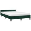 vidaXL Estrutura de cama sem colch&atilde;o verde escuro 120x190 cm Veludo