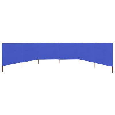 vidaXL Para-vento com 6 painéis em tecido 800x120 cm azul-ciano