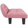 vidaXL Cama para cães 70x52x30 cm veludo rosa