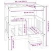 vidaXL Cama para c&atilde;es 65,5x50,5x70 cm madeira de pinho maci&ccedil;a